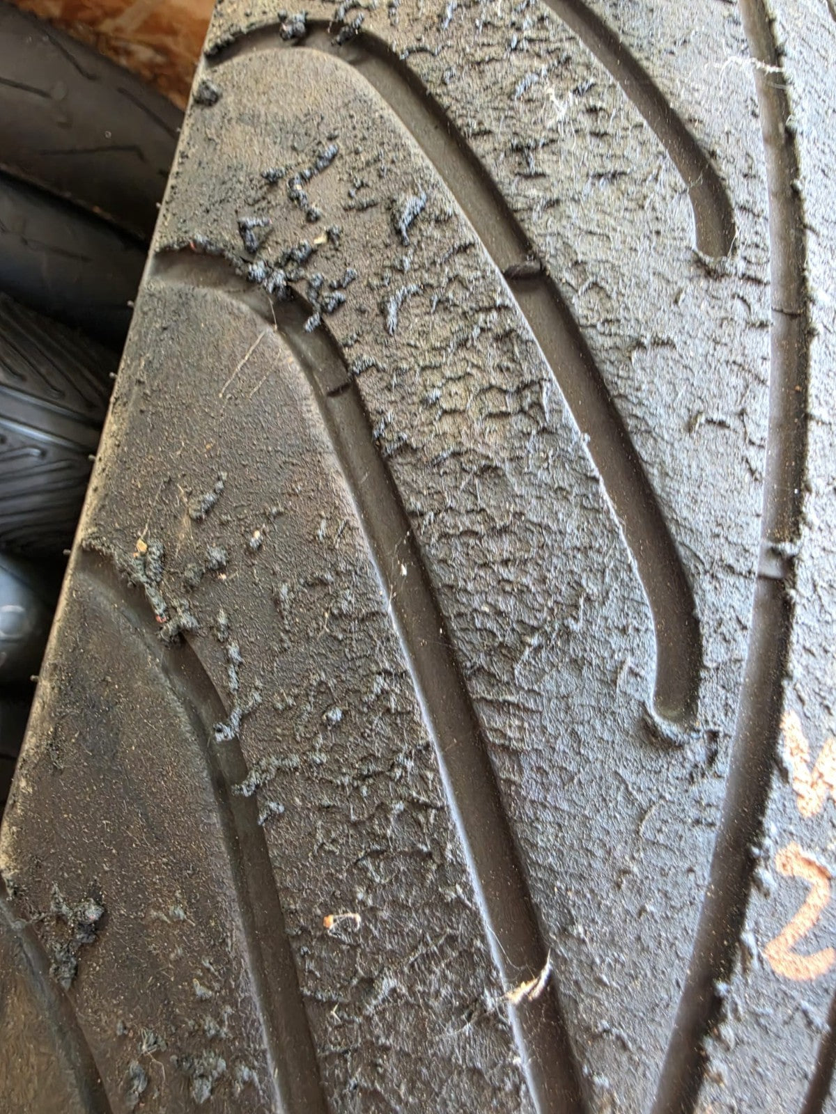 Pirelli Diablo Wet 200/60-17 part worn front BSB scrub tyre 2023