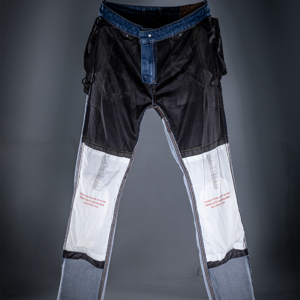 RST X Tapered Fit CE Motorcycle Motorbike Aramid Denim Jeans - Mid Blue