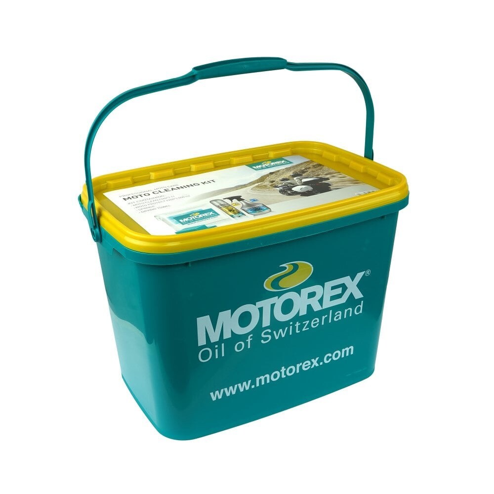 Motorex Motocare Kit Bucket Motorcycle Motorbike Cleaning Detailing Set