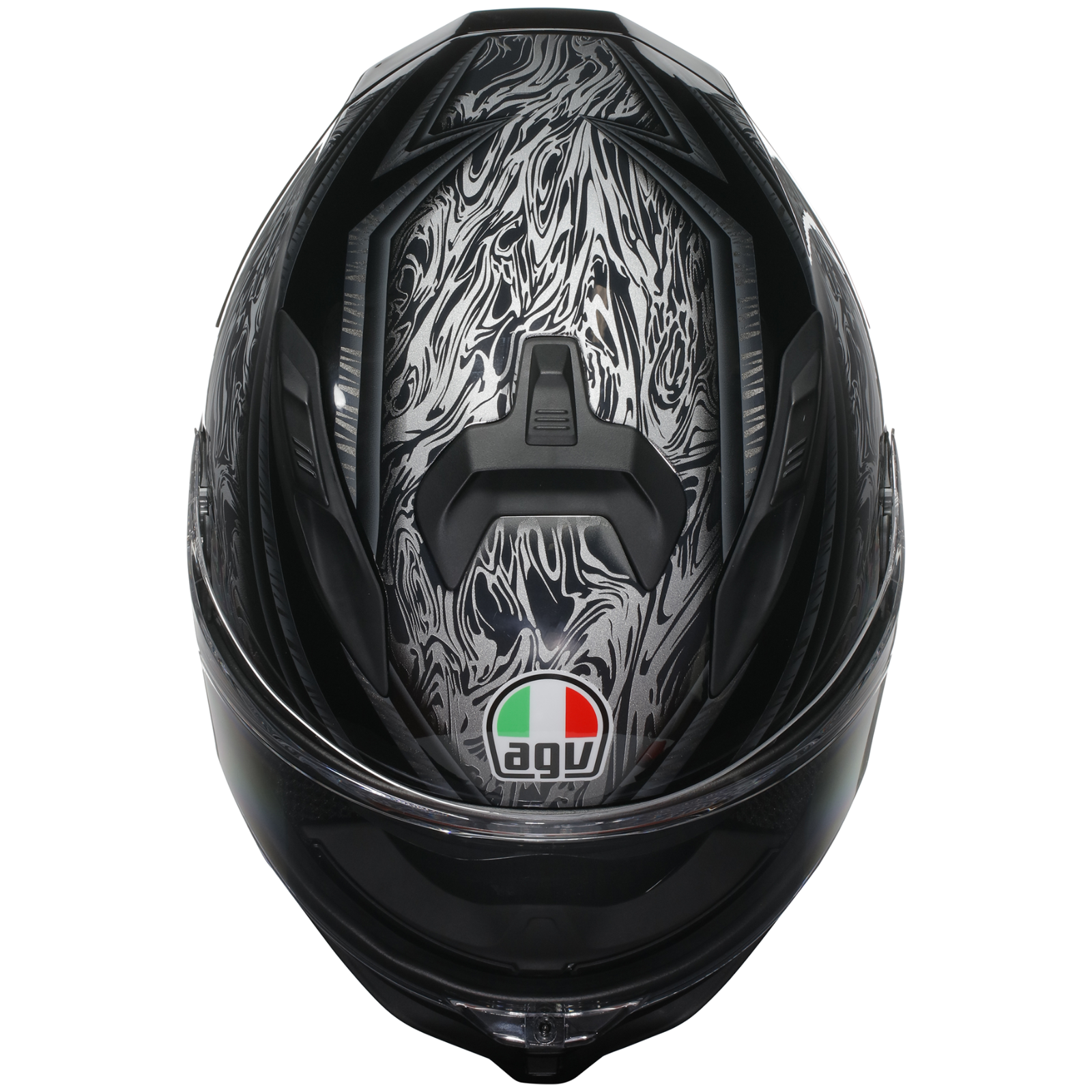 AGV K7 Damascus Black Silver Full Face Sport Touring Motorcycle Motorbike Helmet