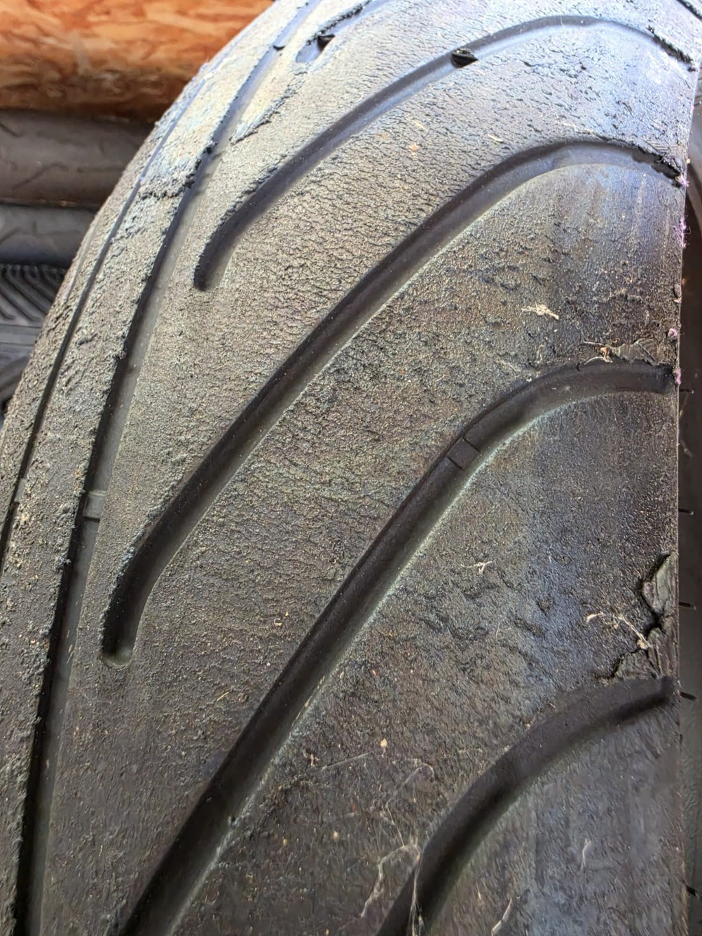 Pirelli Diablo Wet 200/60-17 part worn front BSB scrub tyre