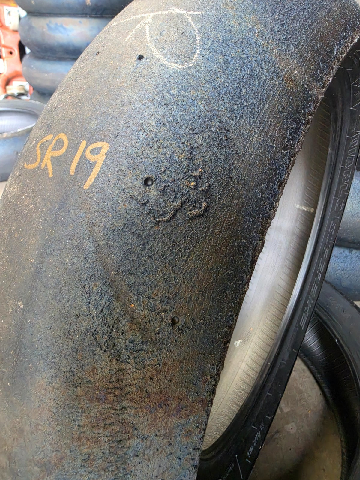 Pirelli Diablo Superbike SC0 190/60-17 Used BSB Scrub Motorcycle Tyre - SR19