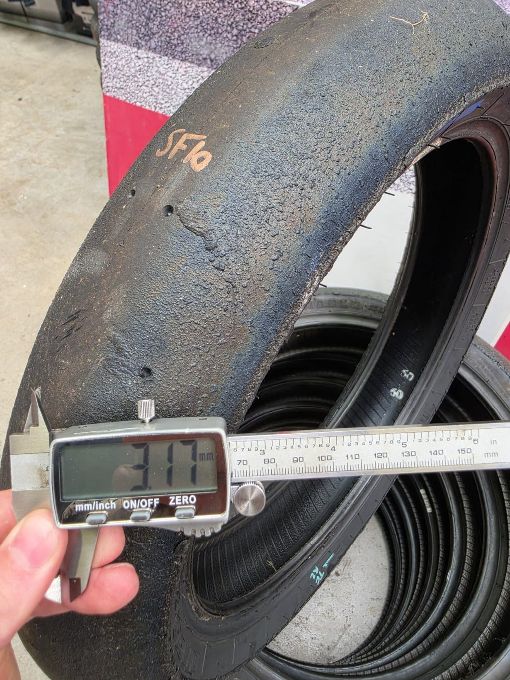 Pirelli Diablo Superbike SC1 125/70-17 Used BSB Scrub Motorcycle Tyre - SF10