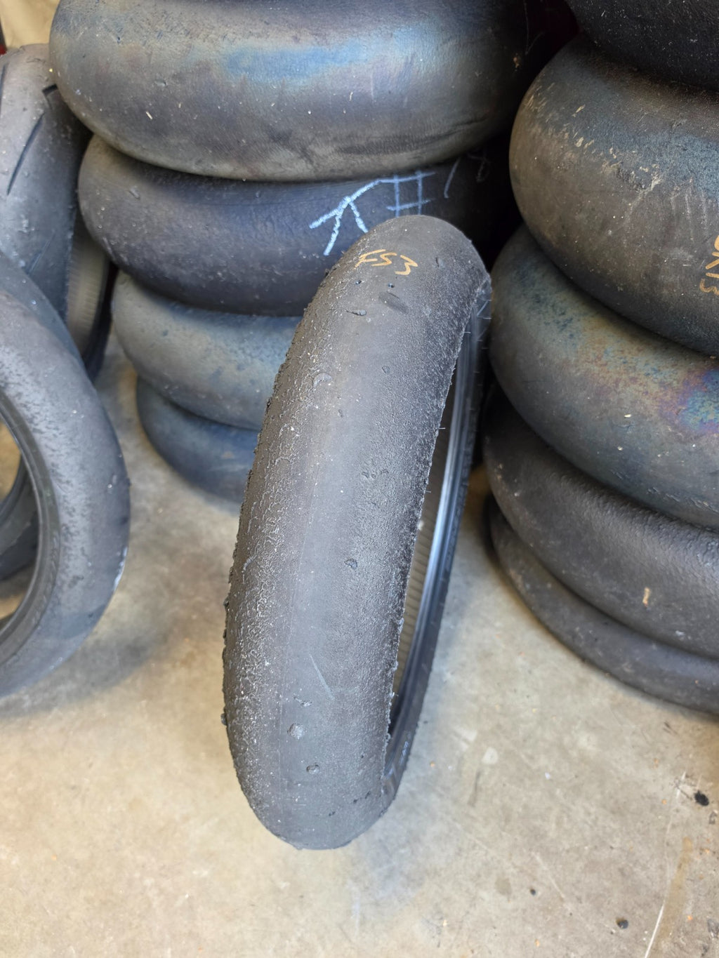Pirelli Diablo Superbike SC1 125/70-17 Used BSB Scrub Motorcycle Tyre - FS2