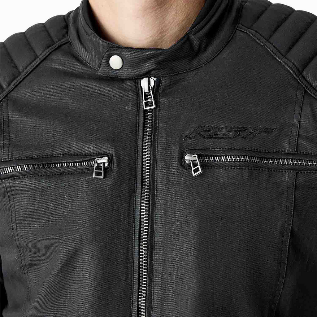 RST Brixton D3O Classic Waxed CE Textile Waterproof Motorcycle Motorbike Jacket