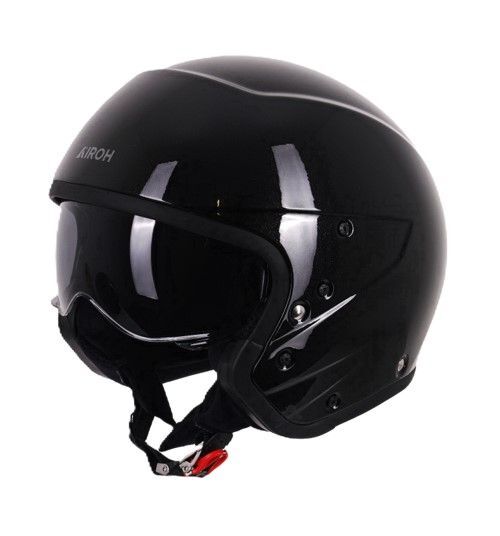 Airoh J110 Convertible ECE22.06 Motorcycle Motorbike Helmet Black Glitter Gloss