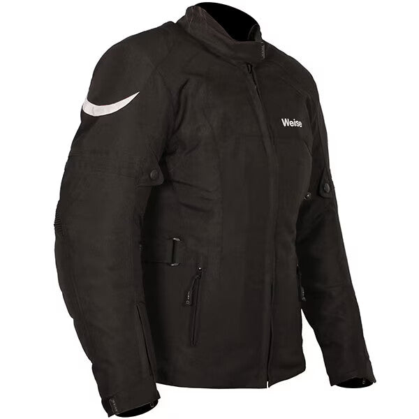 Weise Ladies Dakota Womens Waterproof CE Textile Motorcycle Motorbike Jacket Blk