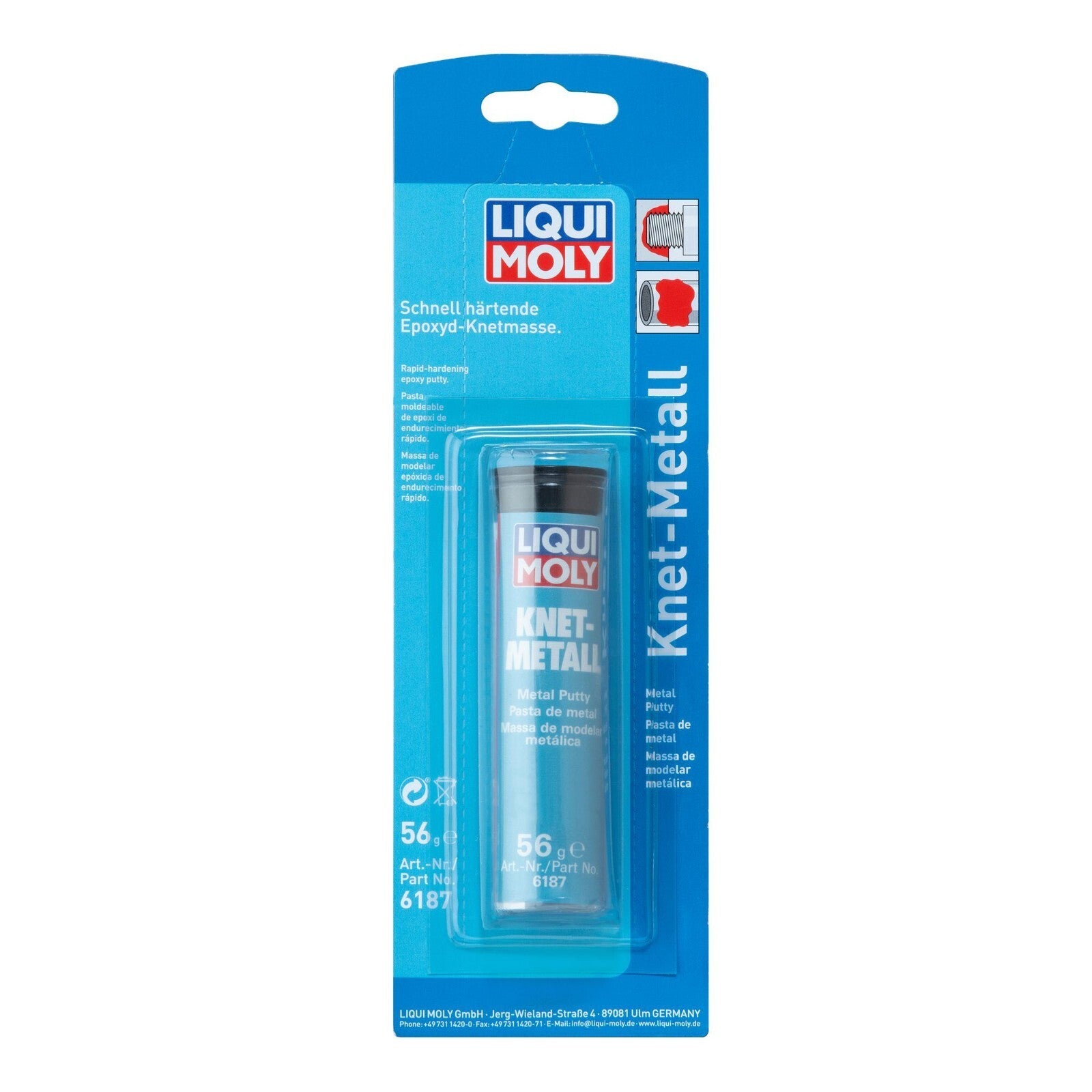 Liqui Moly Motorcycle Motorbike Metal Putty Casting Repair  Chemical Metal 56g