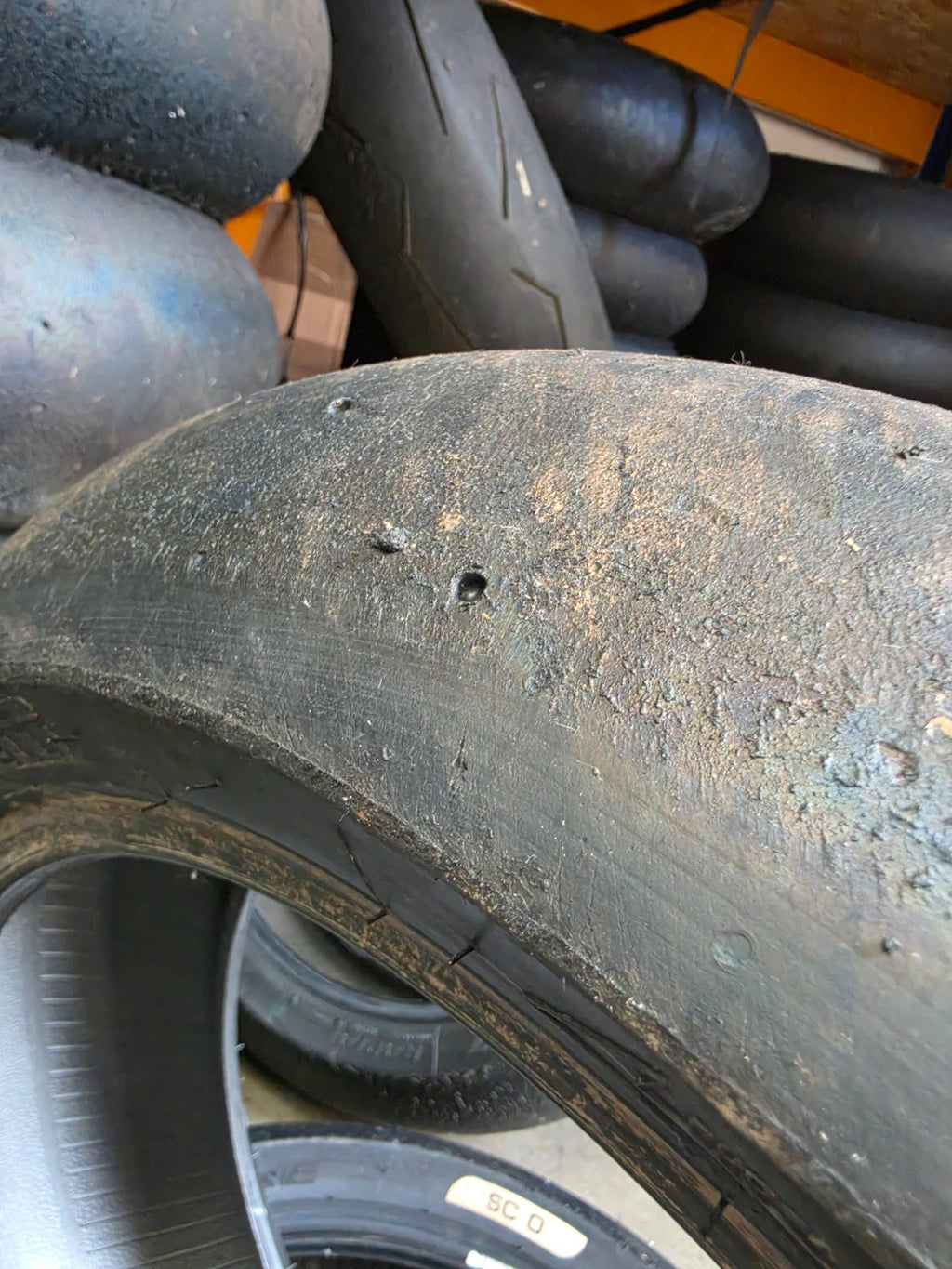 Pirelli Diablo Superbike SC0 190/60-17 Used BSB Scrub Motorcycle Tyre - SR14