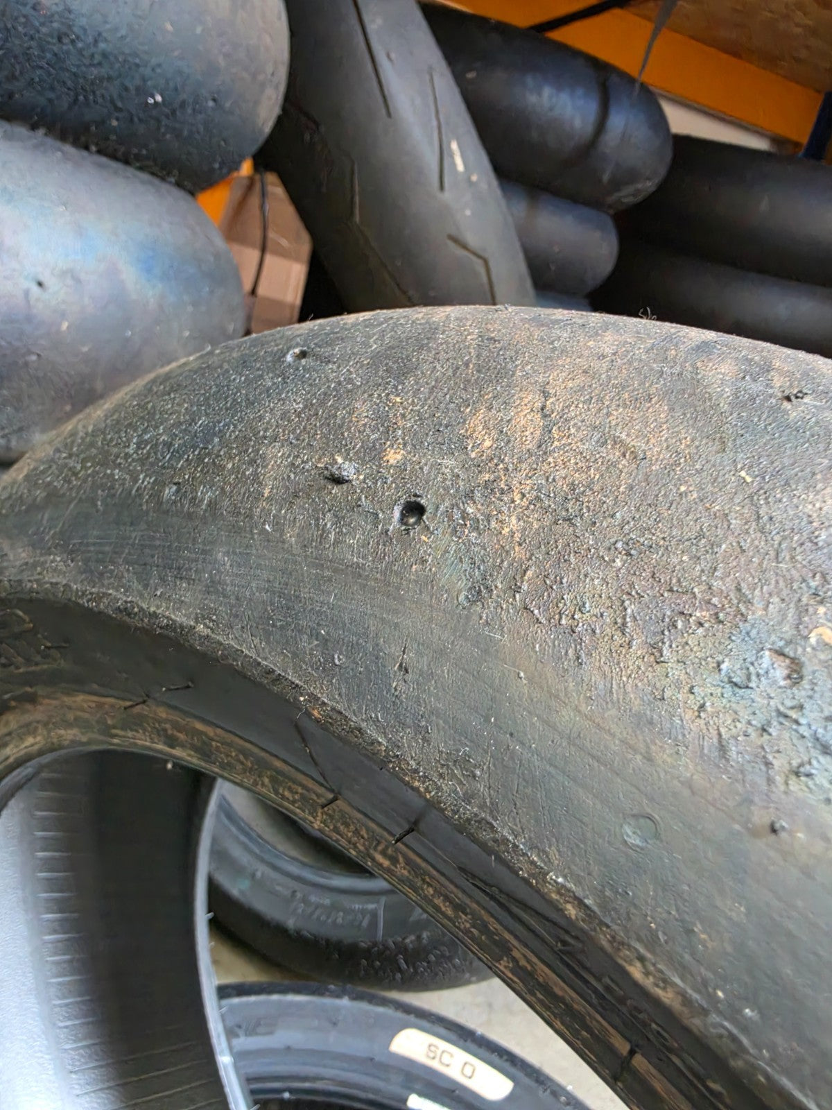 Pirelli Diablo Superbike SC0 190/60-17 Used BSB Scrub Motorcycle Tyre - SR14
