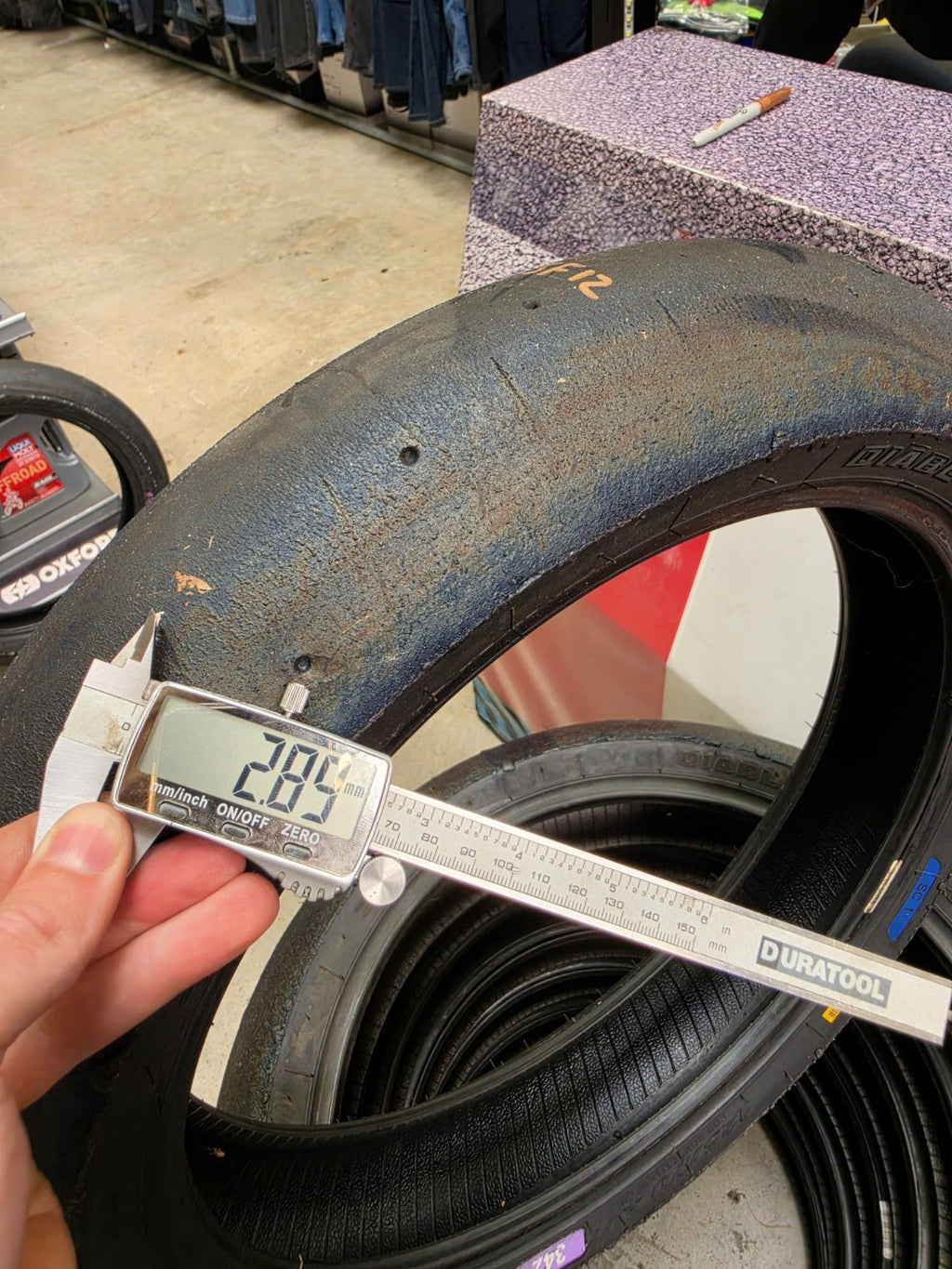Pirelli Diablo Superbike SC1 125/70-17 Used BSB Scrub Motorcycle Tyre - SF12