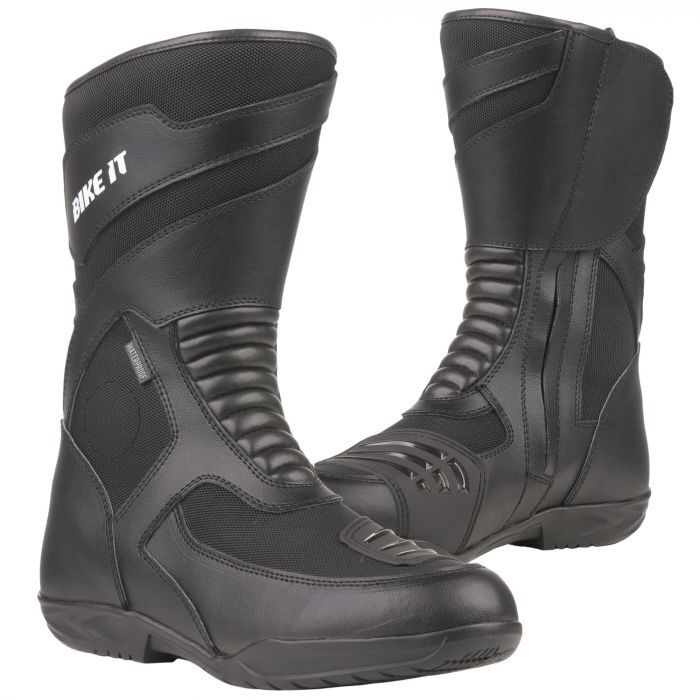 Bike It Veles Black Waterproof Motorcycle Motorbike Road Adventure Touring Boot