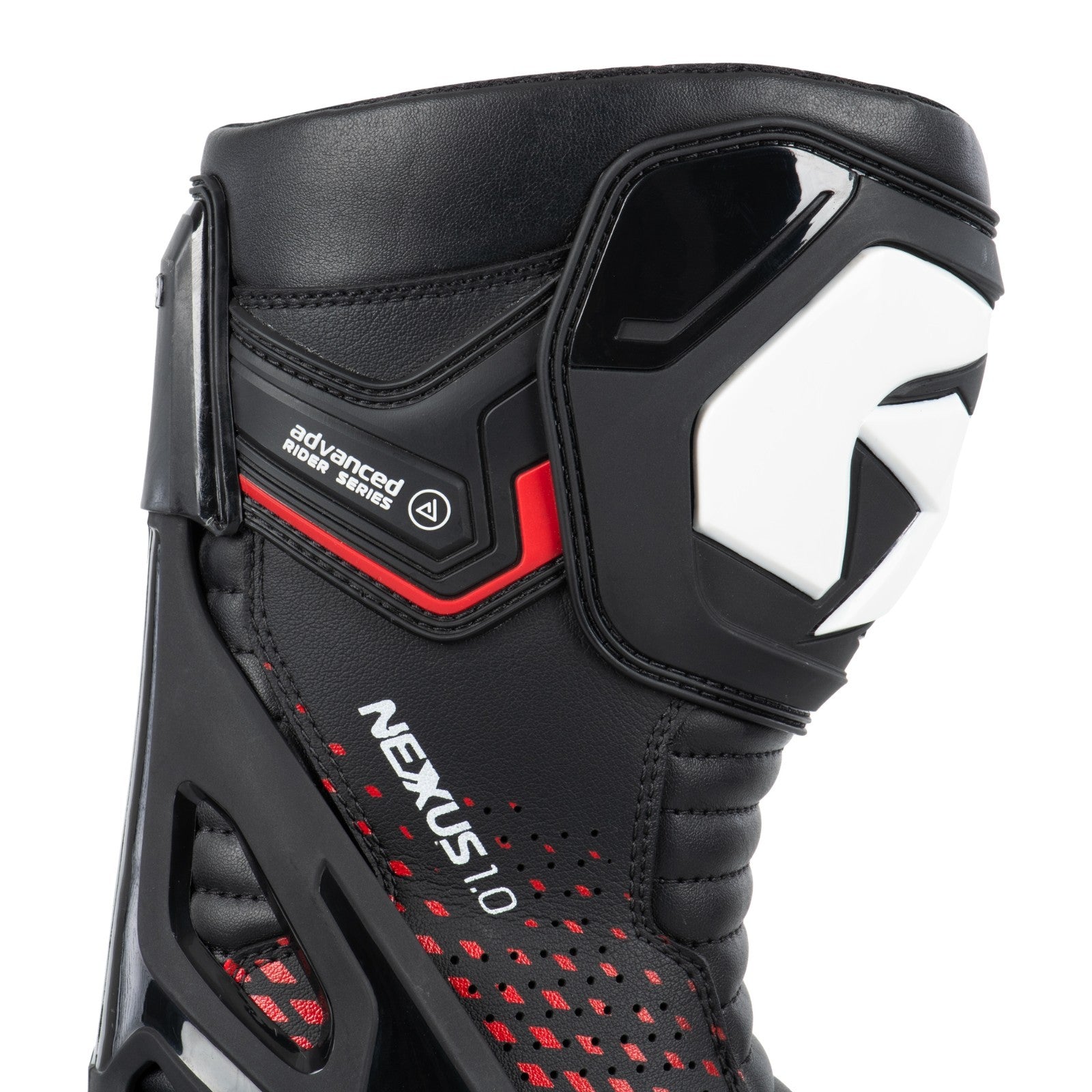 Oxford Nexus 1.0 Air CE Level 2 Vented Sports Motorcycle Motorbike Boots Blk Red