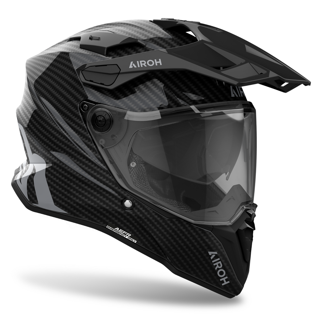 Airoh Commander 2 Adventure ACU Gold ECE2206 Motorcycle Helmet Full Carbon Gloss