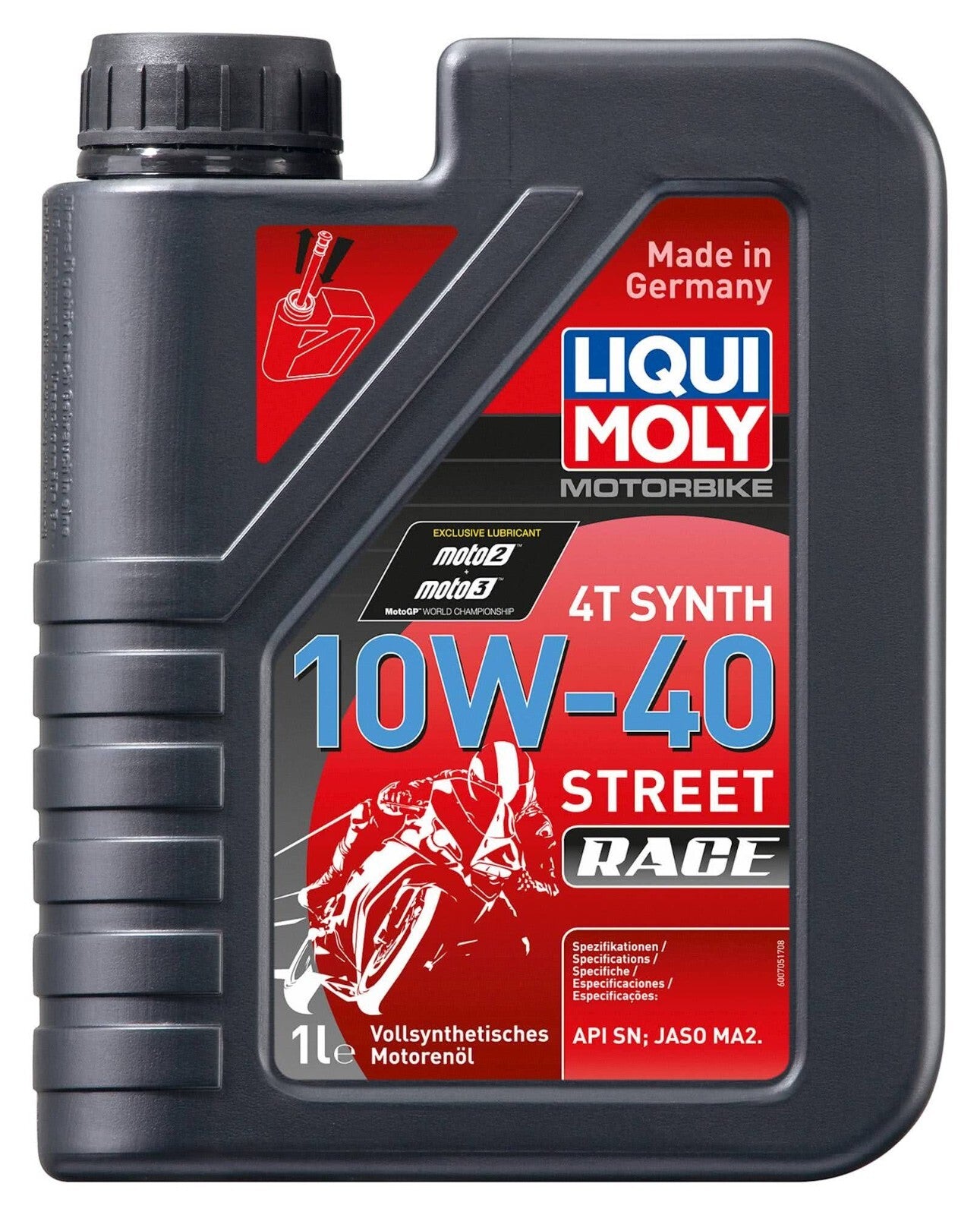 Liqui Moly 4T Fully Synthetic Street Race Motorcycle Motorbike Oil 10W-40 1L