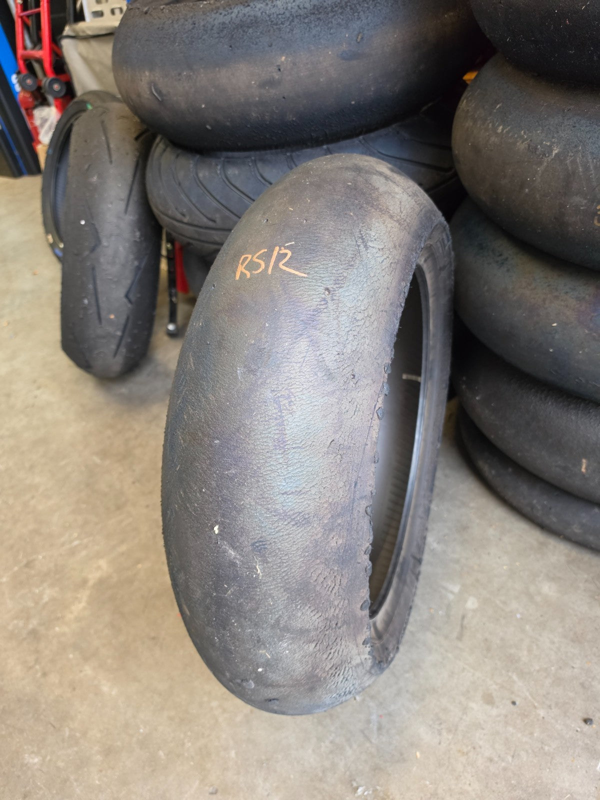 Pirelli Diablo Superbike SC0 200/65-17 Used BSB Scrub Motorcycle Tyre - RS12