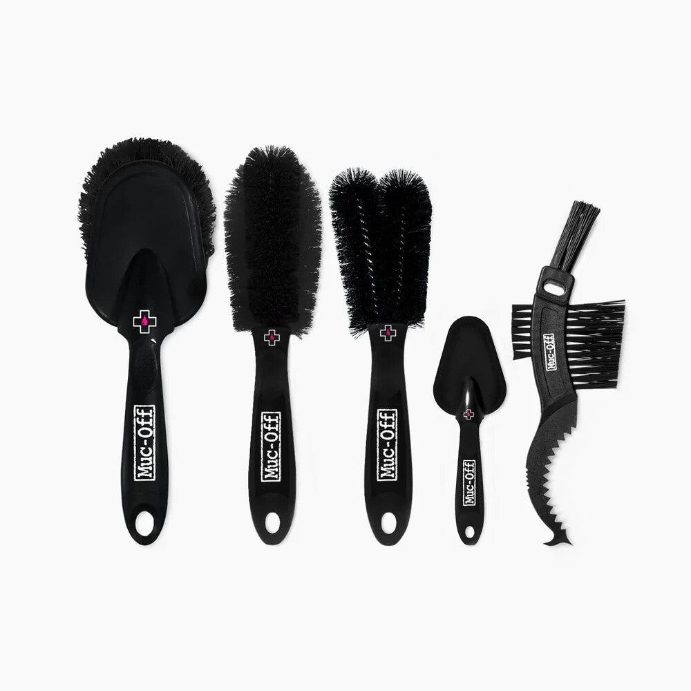 Muc Off 5x Premium Detailing Brushes Motorcycle Motorbike Cleaning Brush Set
