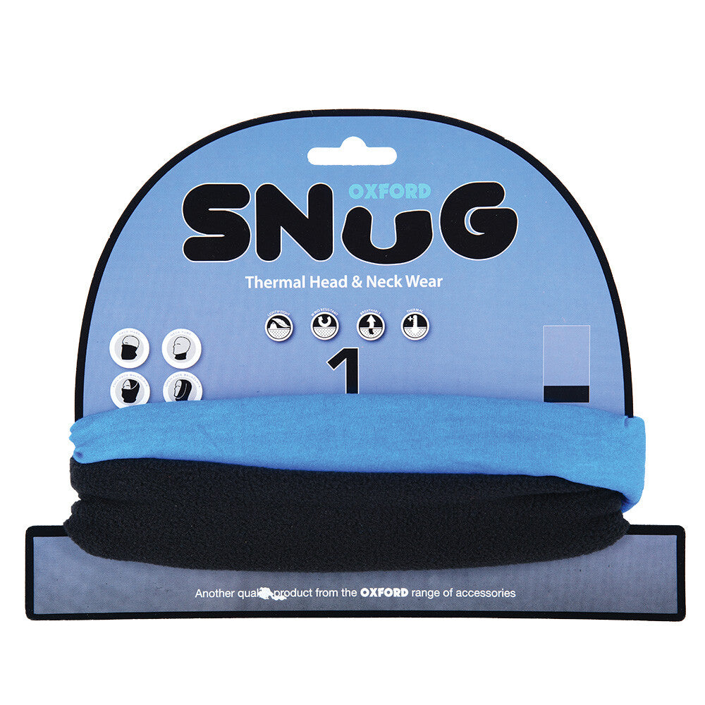 Oxford Snug Motorcycle Motorbike Scooter Balaclava Neck Warmer Blue - NW414