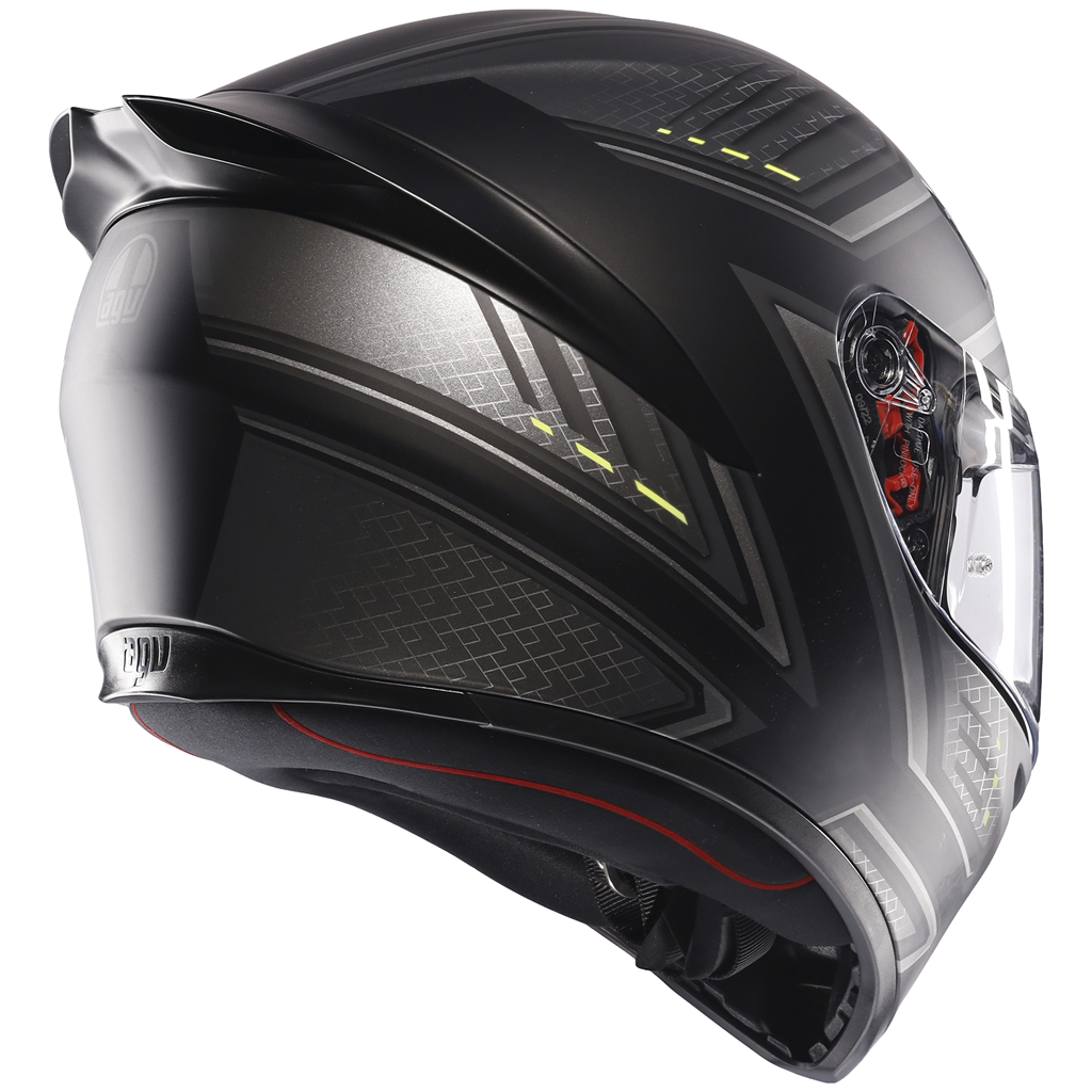 AGV K1S Sling Matt Black Grey ECE2206 Full Face Motorcycle Motorbike Helmet