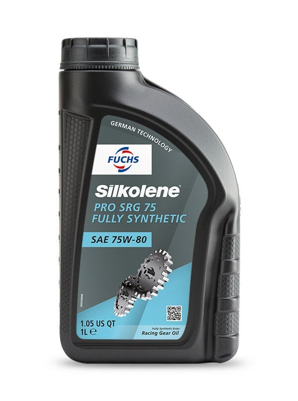 Fuchs Silkolene Pro SRG 75 Fully Synthetic Motorcycle Gear Oil SAE 75W-80 - 1L