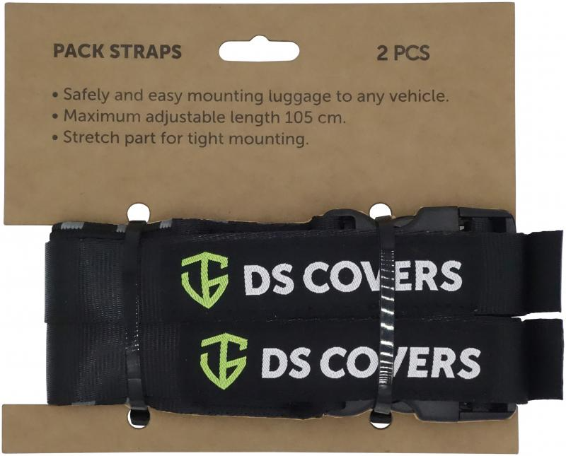 DS COVERS Motorcycle Bike ATV Tie Down Pack Straps 30-105cm Stretch Twin Pack