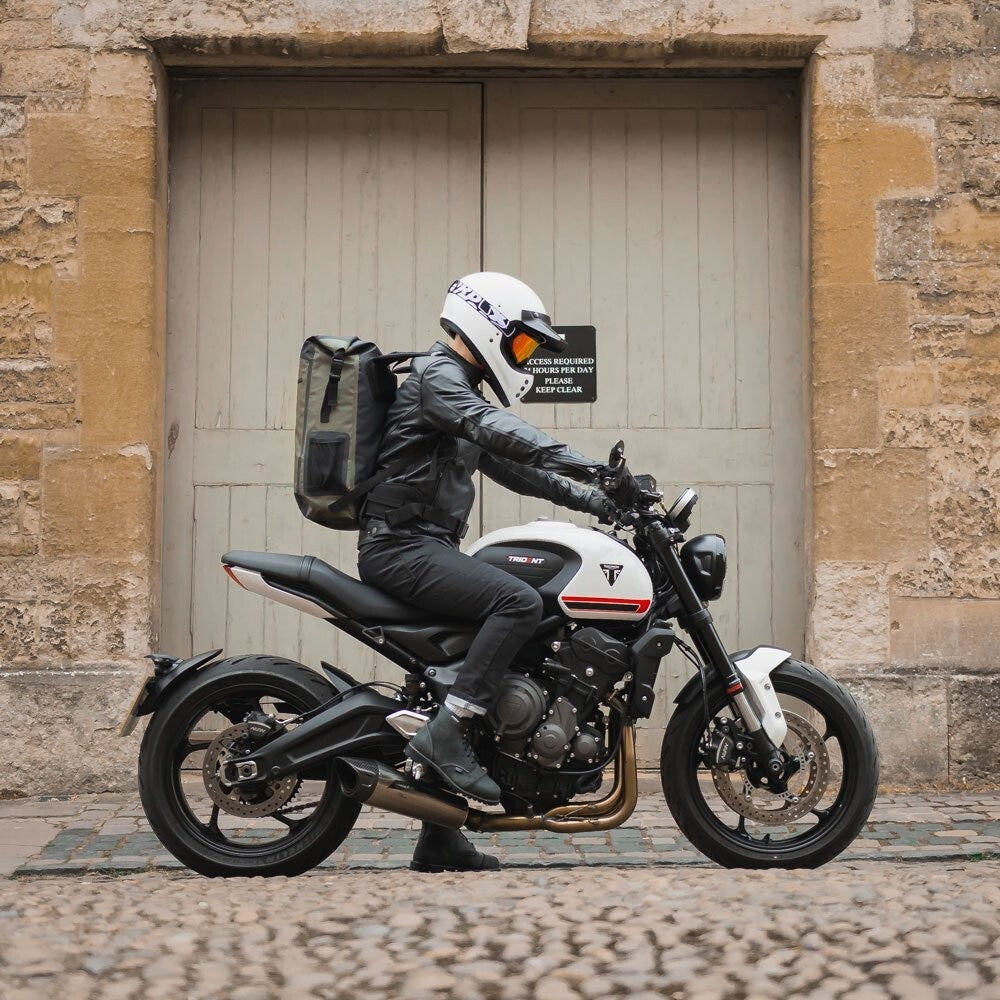 Oxford Aqua B25 Hydro Waterproof 25 Litre Motorcycle Motorbike Back Pack Khaki