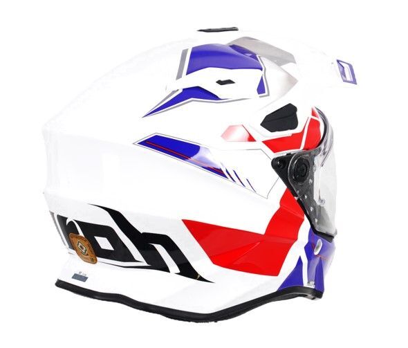 Airoh Commander 2 Adventure ACU Gold ECE 22.06 Motorcycle Helmet Reveal Blue/Red
