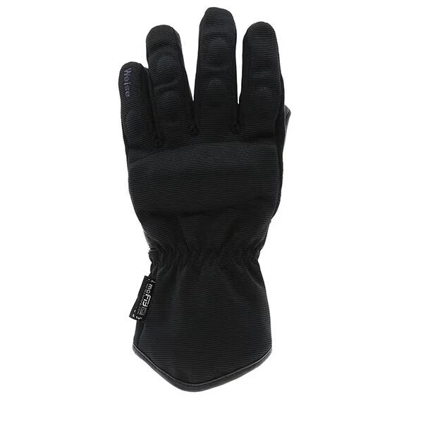 Weise Bergen Textile Waterproof Motorcycle Motorbike Leather Palm Glove - Black