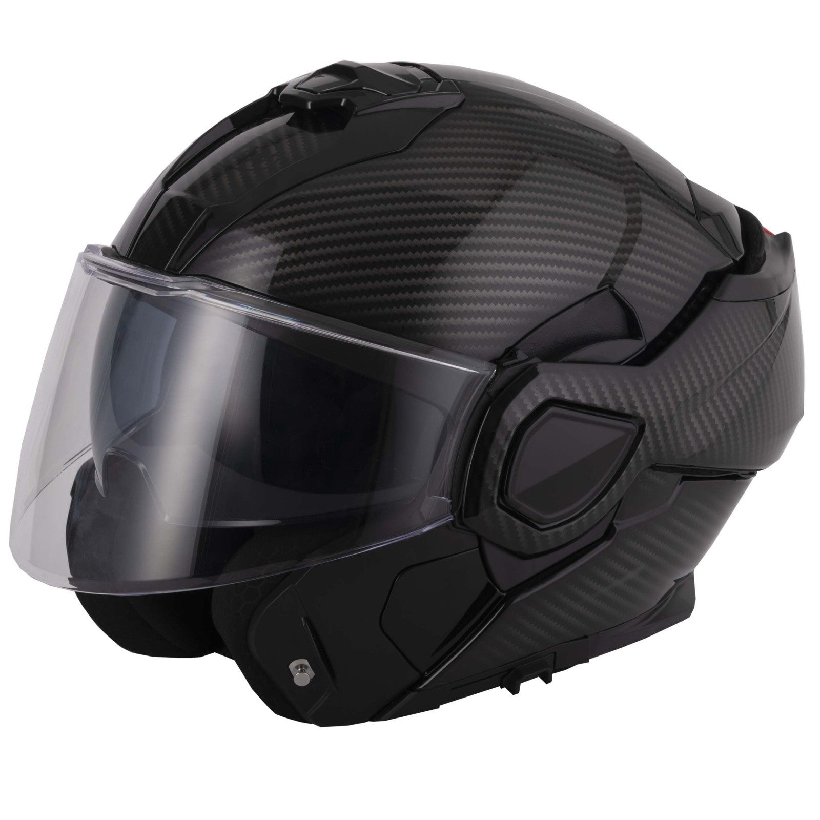 Vcan H299 Apache FCW Carbon Look Reverse Flip Over Motorcycle Motorbike Helmet