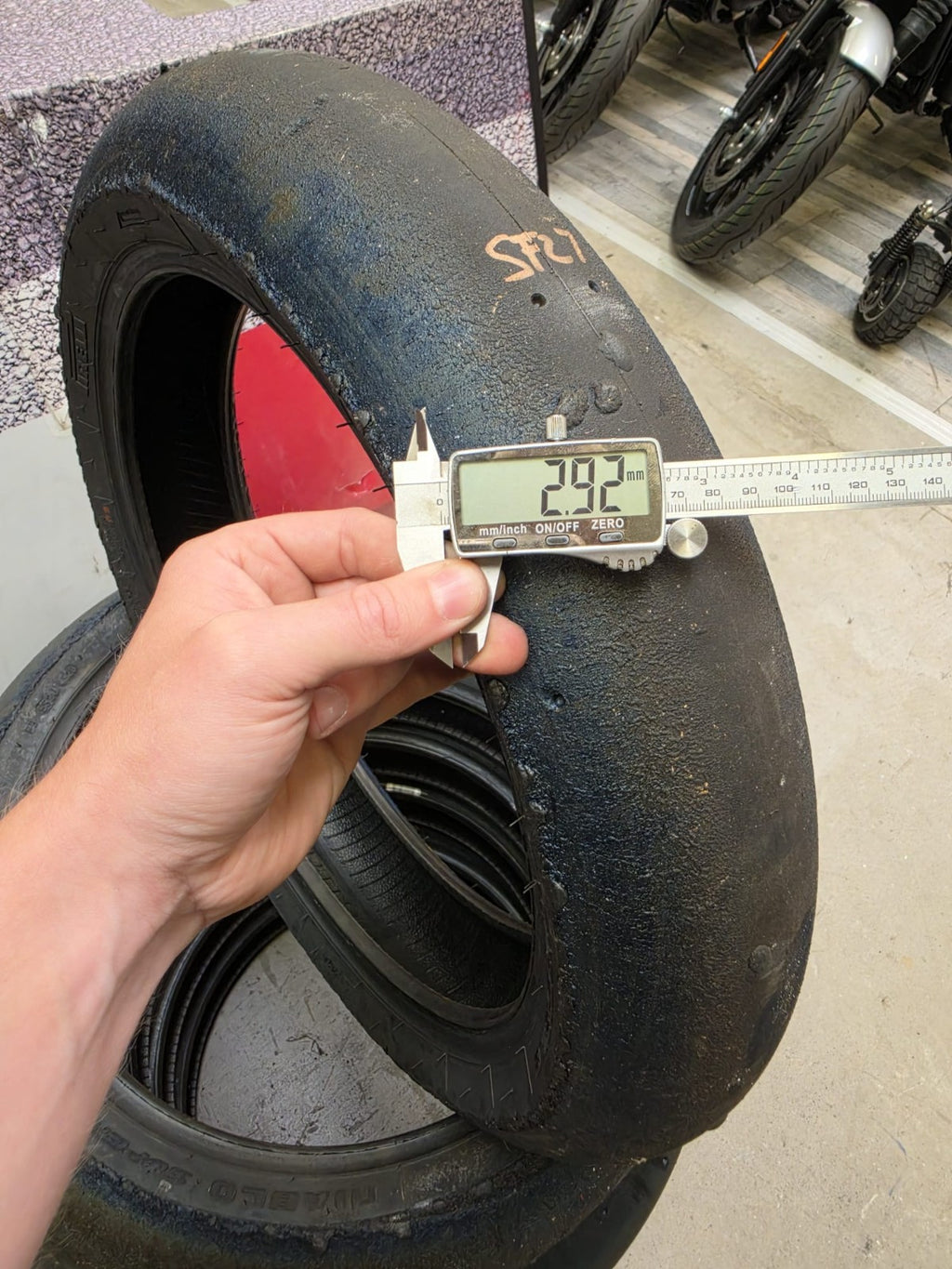 Pirelli Diablo Superbike SC1 125/70-17 Used BSB Scrub Motorcycle Tyre - SF27