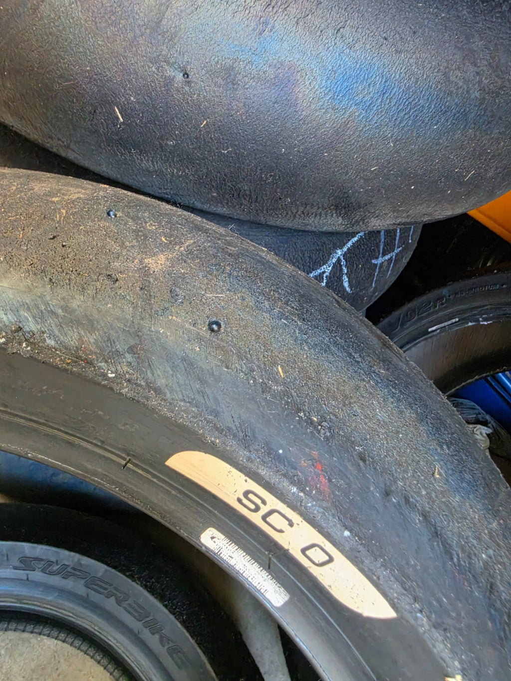 Pirelli Diablo Superbike SC0 190/60-17 Used BSB Scrub Motorcycle Tyre - SR14