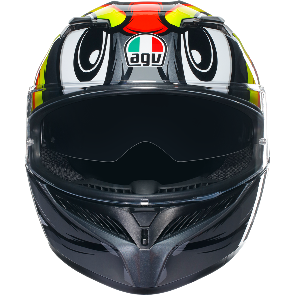 AGV K3 Birdy 2.0 Yellow Red ECE2206 ACU Full Face Motorcycle Motorbike Helmet