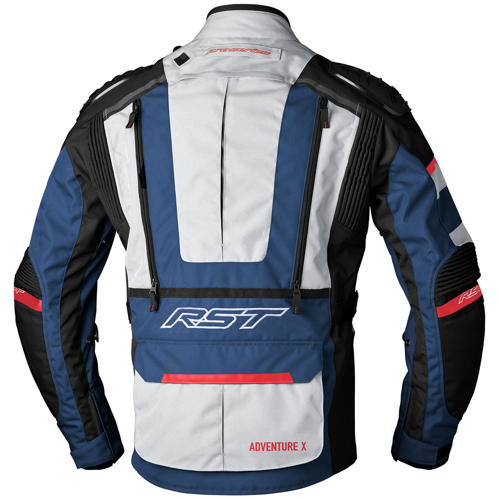 RST Pro Series Adventure-X CEAA Mens Motorcycle Motorbike Textile Jacket Silver