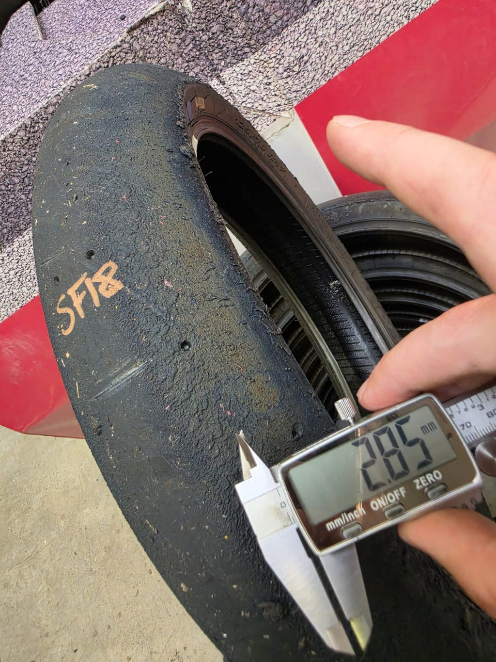 Pirelli Diablo Superbike SC1 125/70-17 Used BSB Scrub Motorcycle Tyre - SF18
