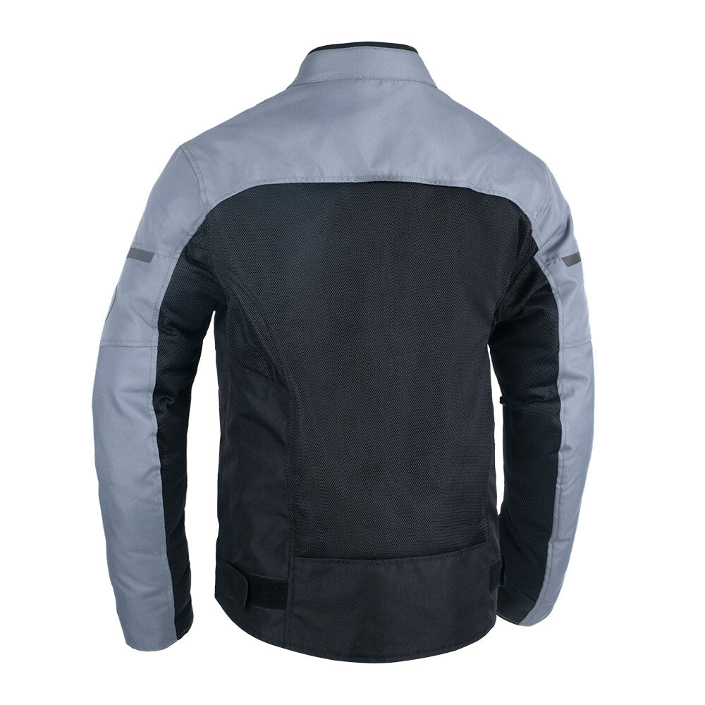 Oxford Spartan Air Mesh Vented Summer Motorcycle Motorbike Jacket Grey Black
