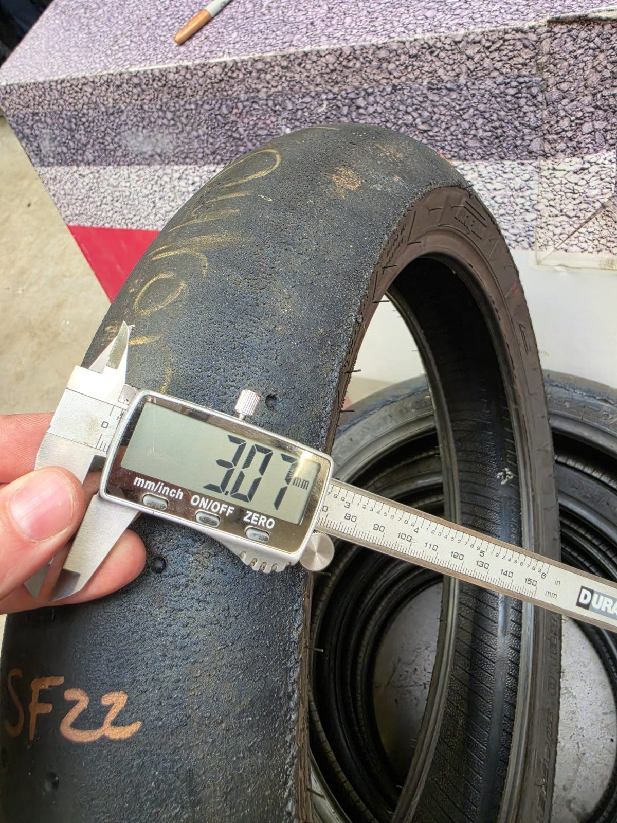 Pirelli Diablo Superbike SC1 125/70-17 Used BSB Scrub Motorcycle Tyre - SF22