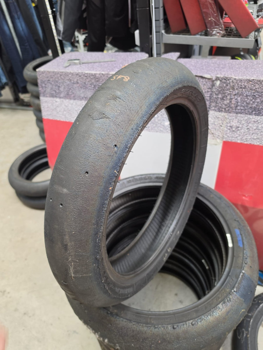 Pirelli Diablo Superbike SC2 125/70-17 Used BSB Scrub Motorcycle Tyre - SF8