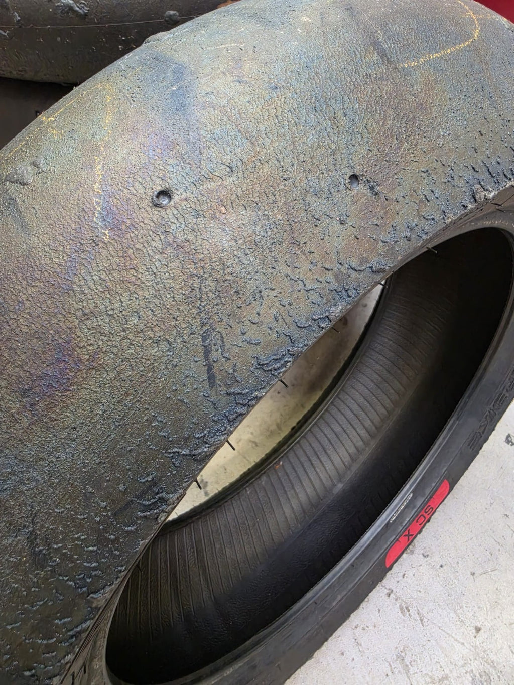 Pirelli Diablo Superbike SCX 120/70-17 Used BSB Scrub Motorcycle Tyre - SR3