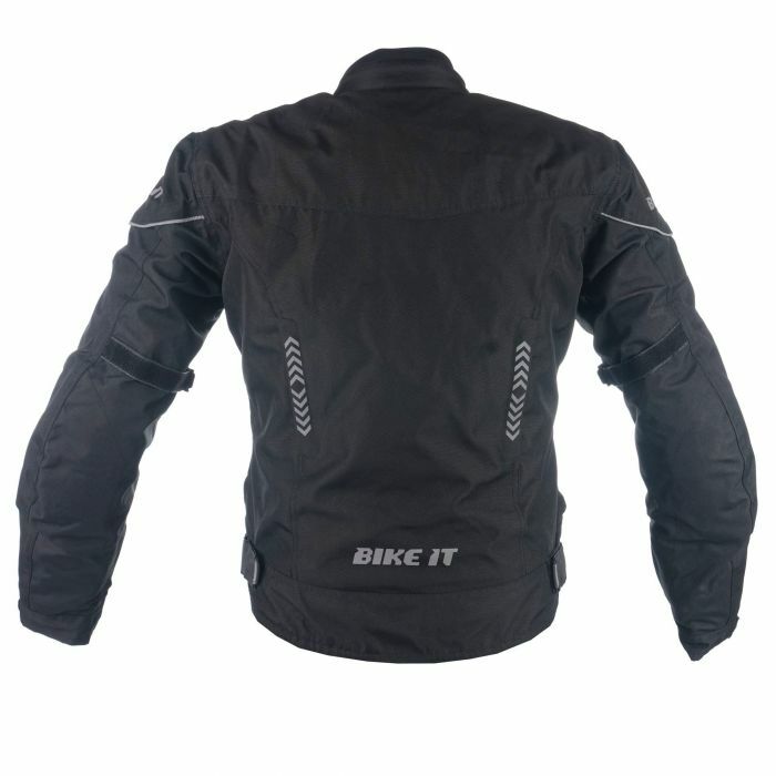BikeIt Insignia Textile Ladies Waterproof CEAA Motorcycle Motorbike Jacket Black