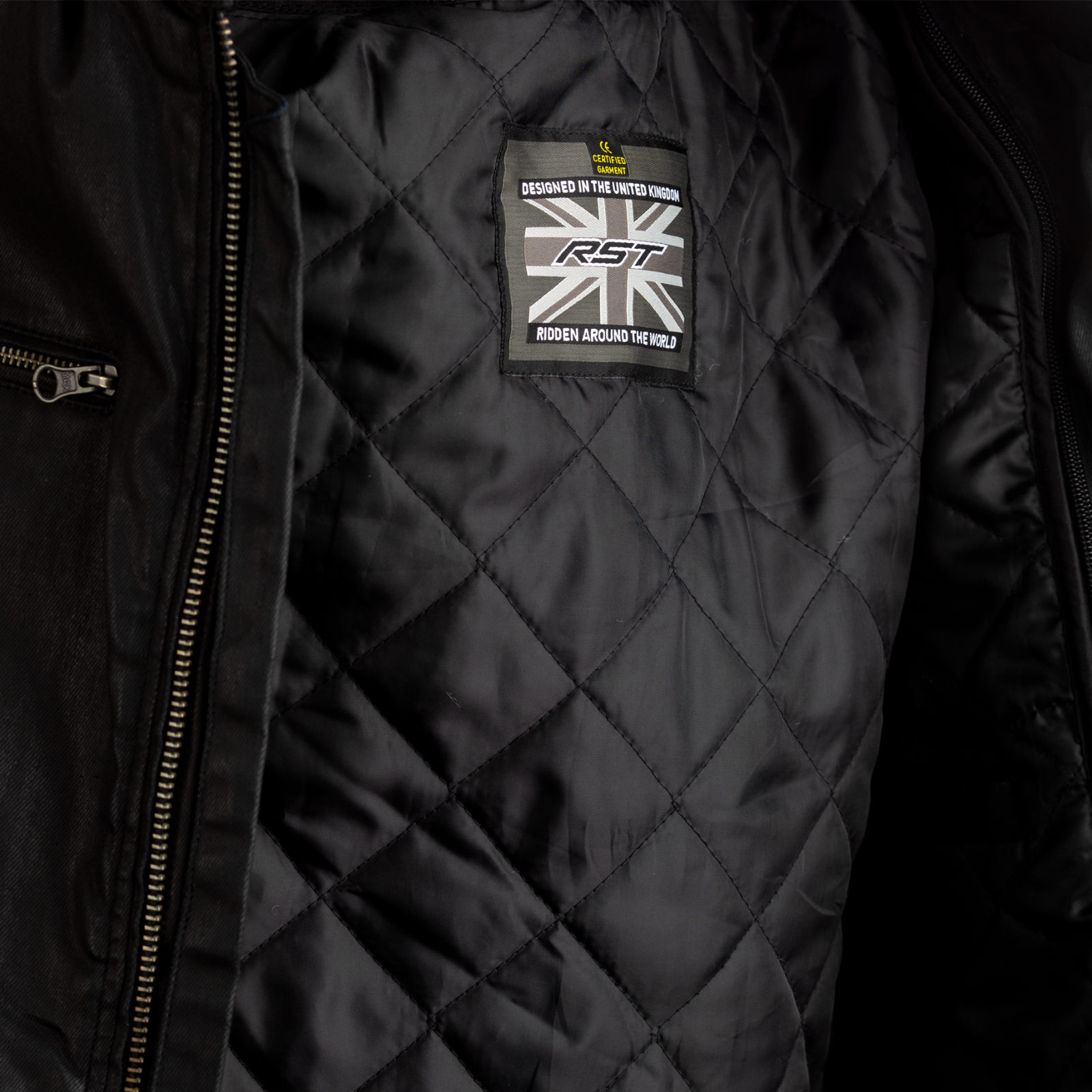 RST Brixton Classic Waxed CE Textile Waterproof Motorcycle Motorbike Jacket