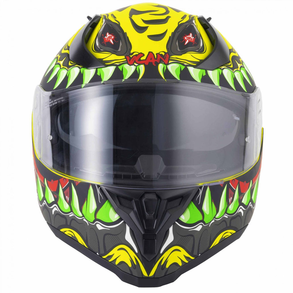 VCAN H128 Full Face Titan Wild ACU Gold ECE 2206 Motorcycle Motorbike Helmet