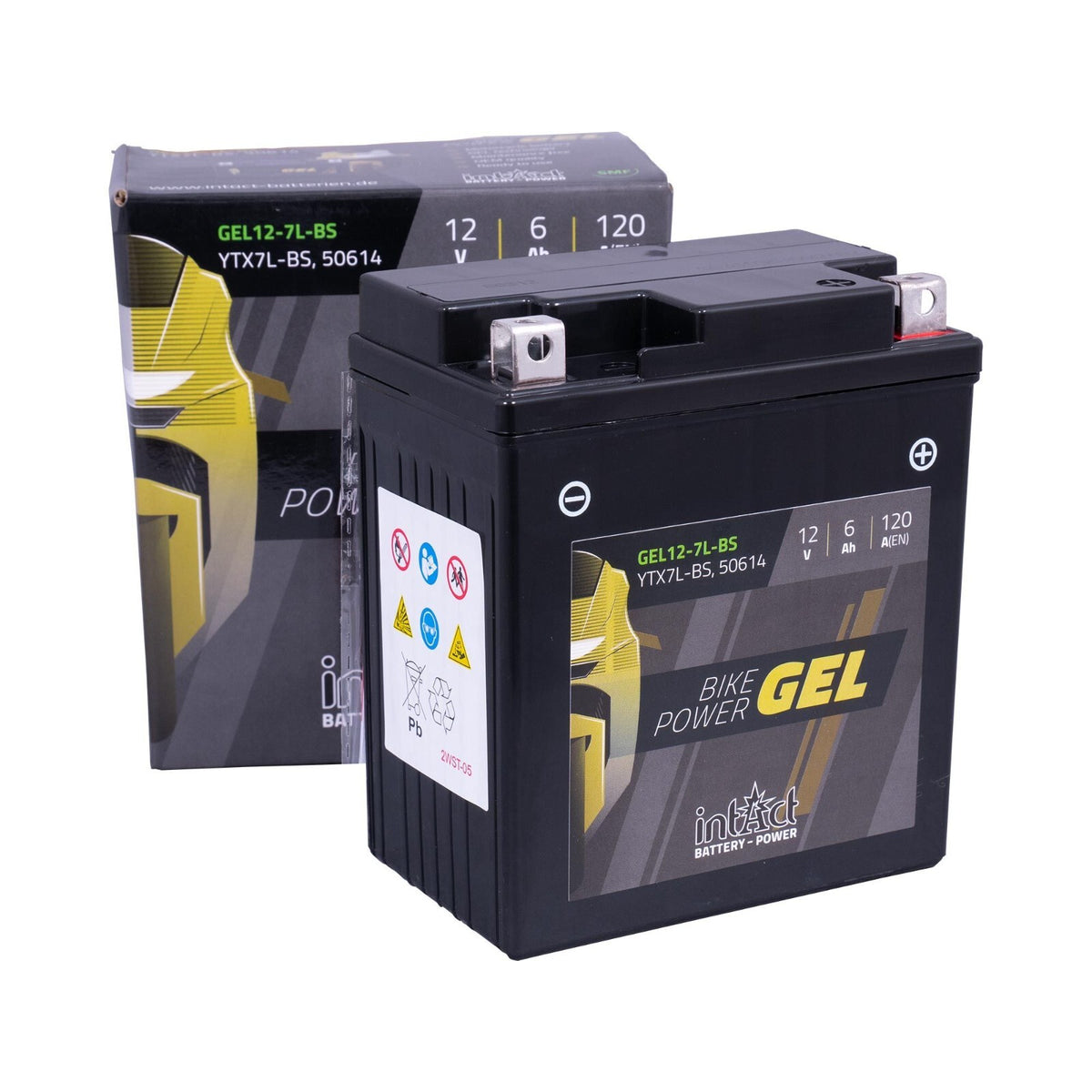 intAct YTX7L-BS Gel Bike-Power Motorcycle Motorbike Factory Activated Battery