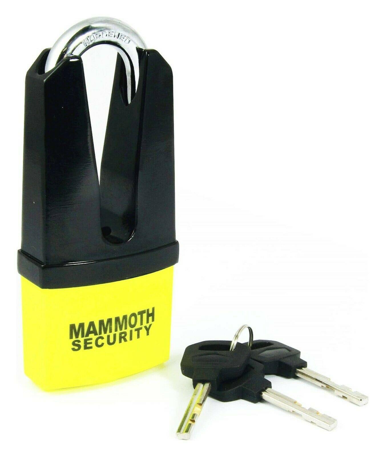 Mammoth Maxi Shackle Motorcycle Motorbike Brake Disc Lock With 11mm Pin