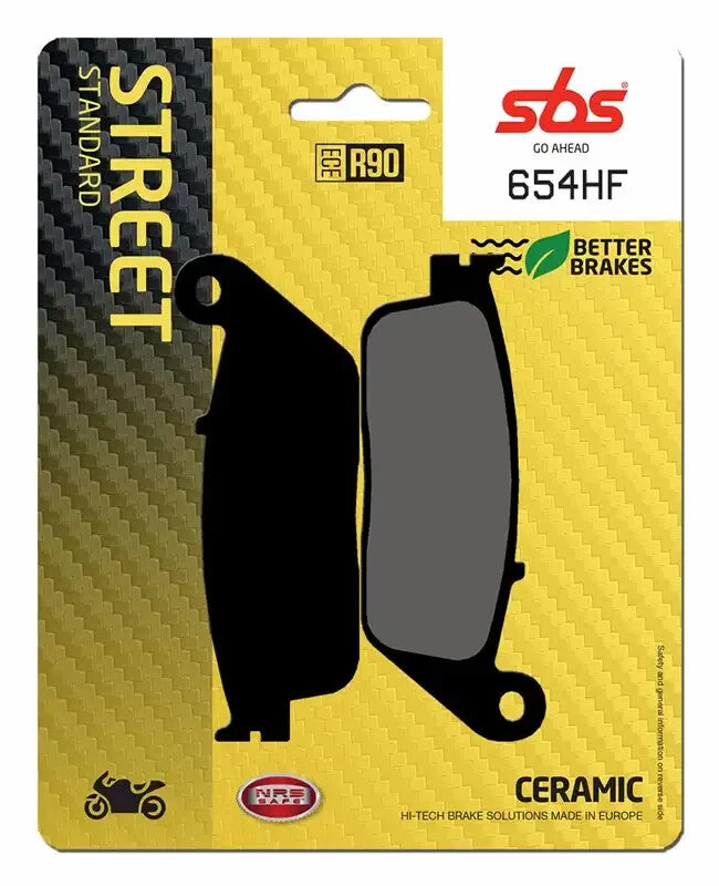 SBS 654HF Front Ceramic Brake Pads for Honda & Yamaha Models