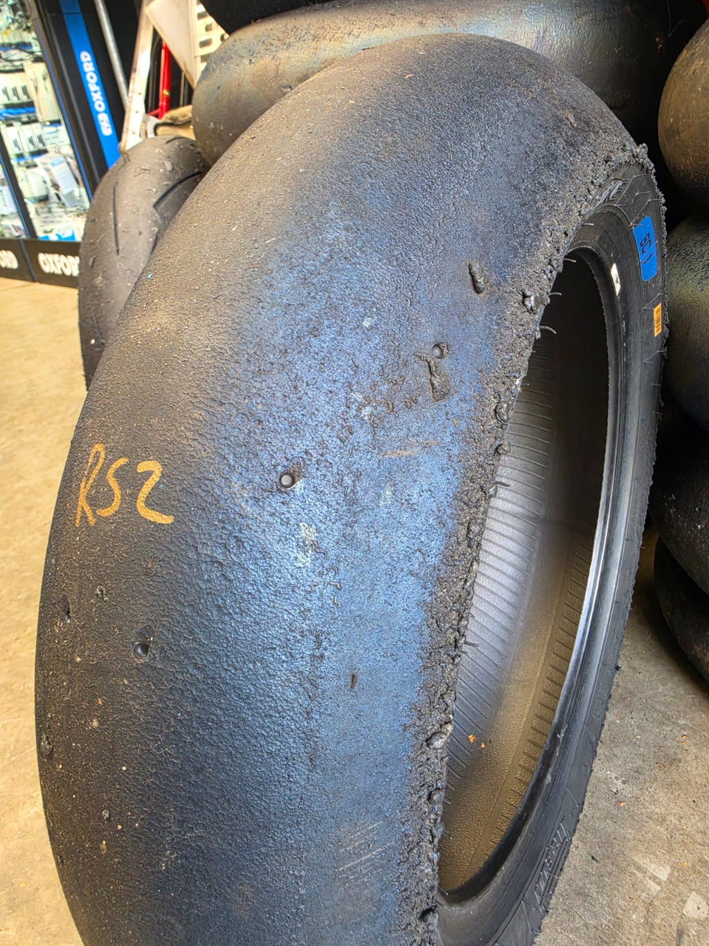 Pirelli Diablo Superbike SC1 200/60-17 Used BSB Scrub Motorcycle Tyre - RS2