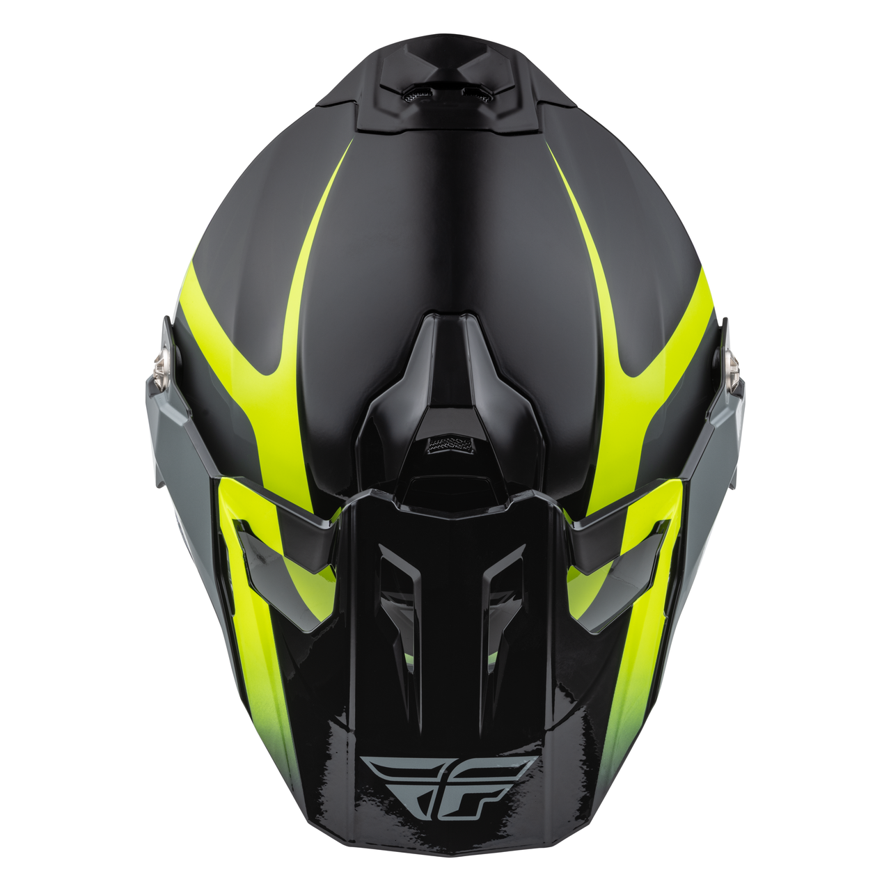Fly Racing Trekker Pulse Dual Sport Adventure Motorcycle Bike Helmet Black HiViz