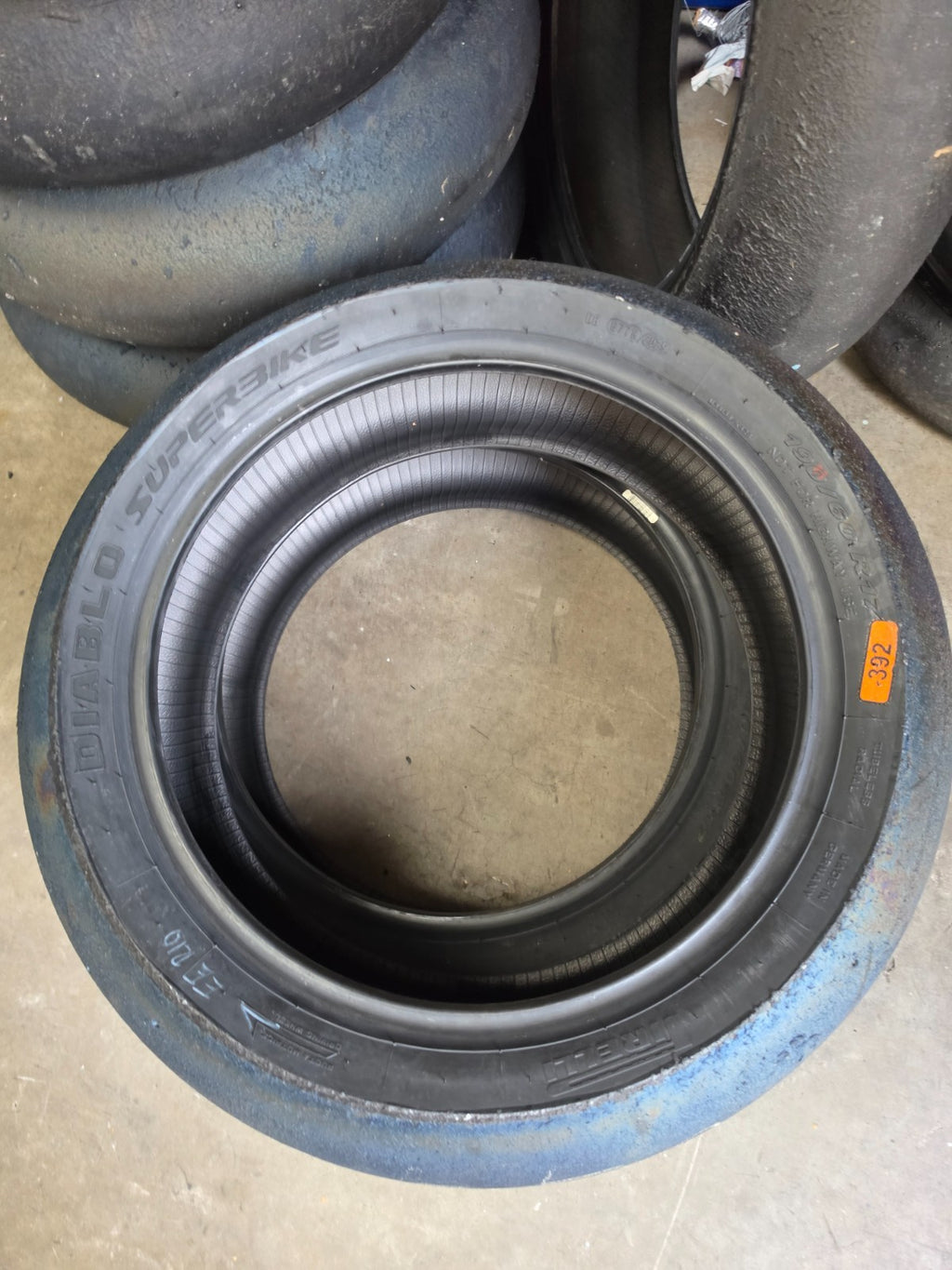 Pirelli Diablo Superbike SC0 190/60-17 Used BSB Scrub Motorcycle Tyre - SR19