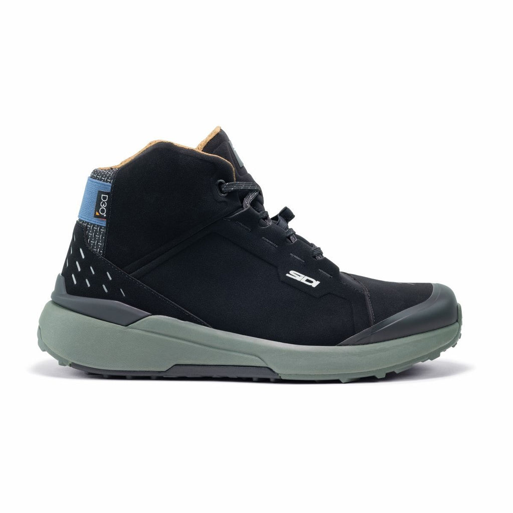 Sidi Nucleus Suede Waterproof CE Motorcycle Motorbike Shoe Boot Black/Ivy