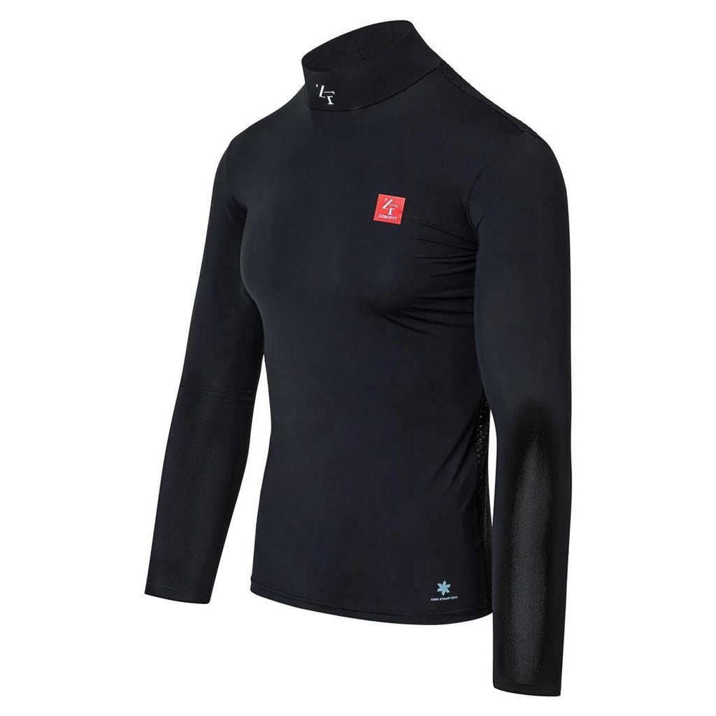 ZeroFit IceSkin Cooling Wicking Baselayer Long Sleeve Top - Black