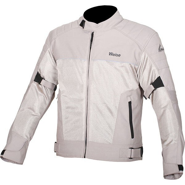 Weise Scout CE AA Mesh Air Summer Textile Motorcycle Motorbike Jacket Stone Grey